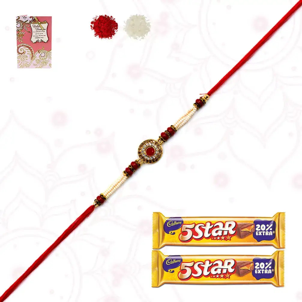 1 AD rakhi with one 2 Five star